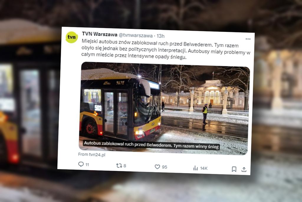 Городской автобус снова заблокировал выезд из Бельведера. На этот раз никто не протестовал