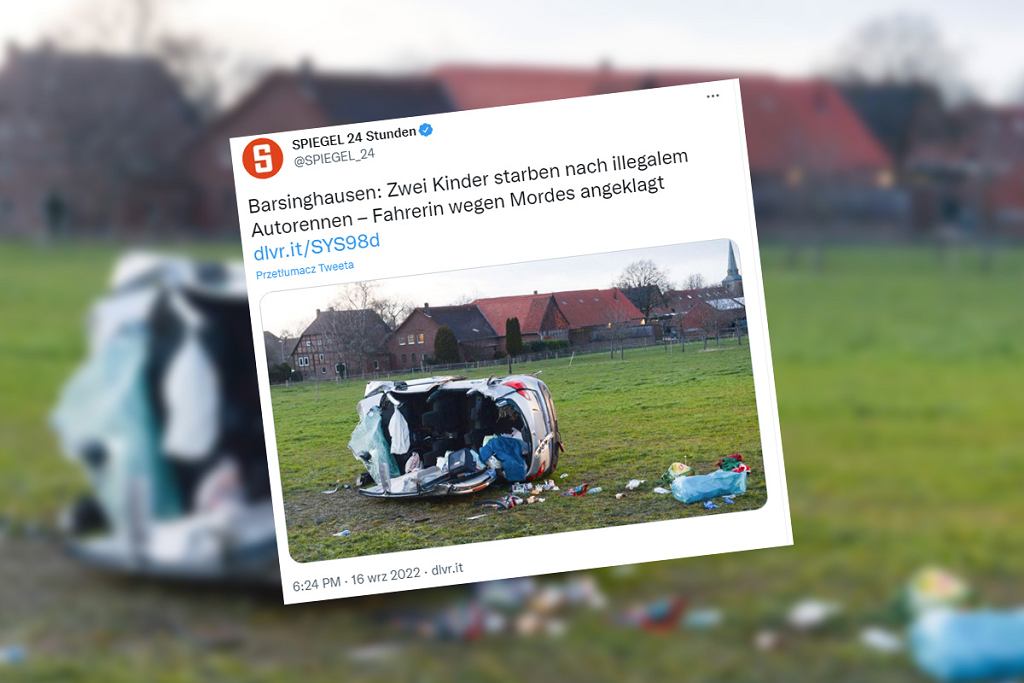 Она приняла участие в нелегальном забеге и убила двоих детей. Ее поймали в Польше