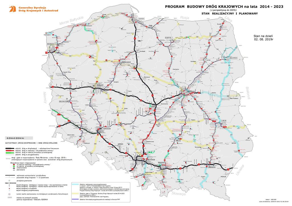 К 2025 году сеть автомагистралей в Польше будет готова на сто процентов. Так говорит министр. Позже будут построены только скоростные дороги.