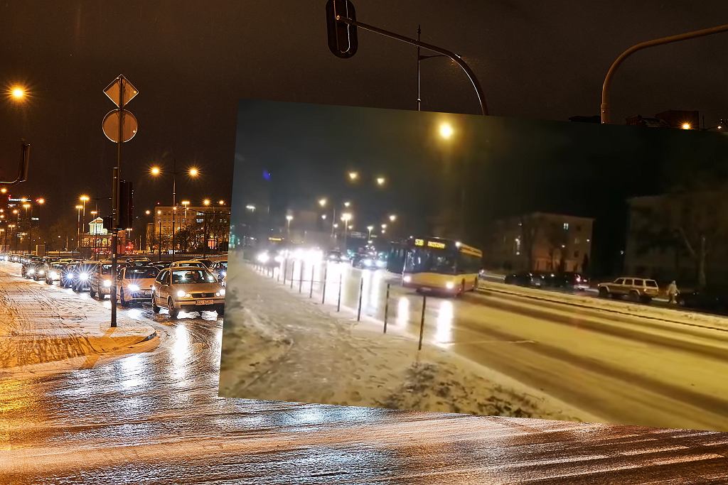 Автобус в Лодзи ехал боком. Это не попытка дрифта, это эффект гололеда [ВИДЕО]