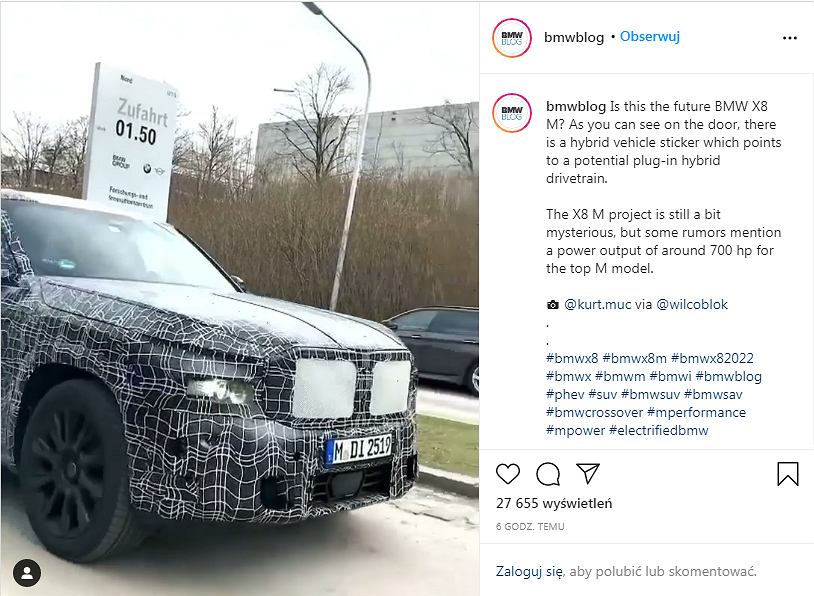 BMW X8 пойман в камуфляже. Это большой и гибридный