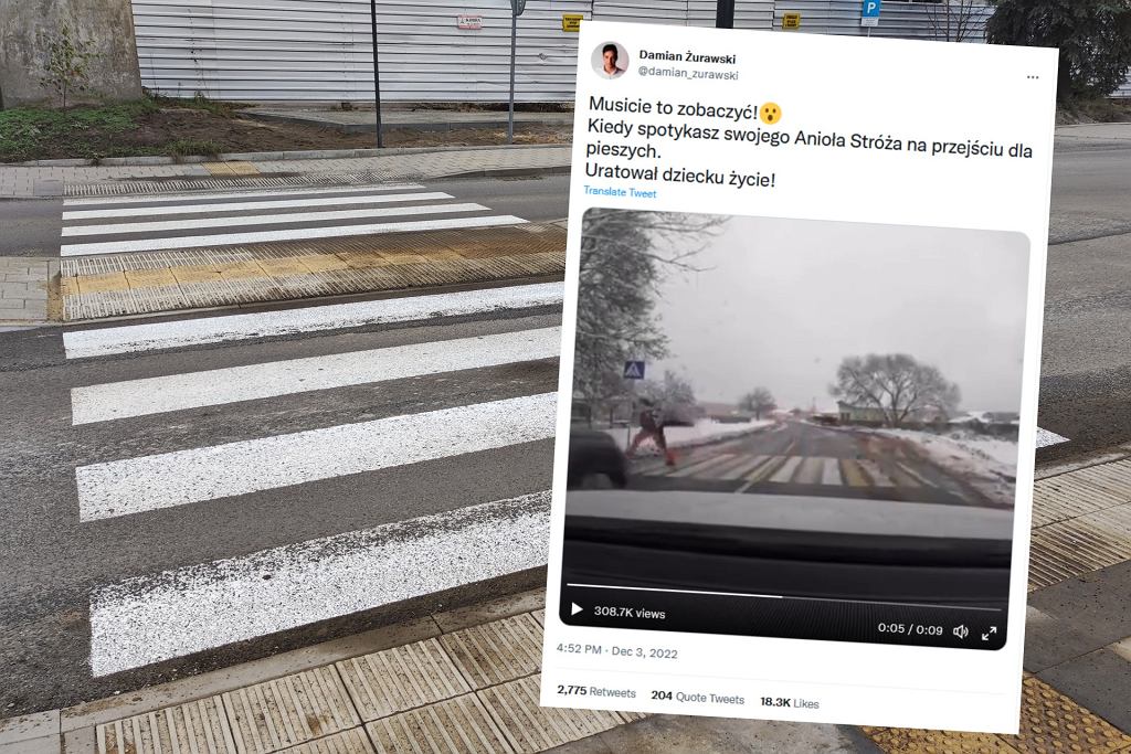 Герой спасает ребенка на пешеходном переходе. Запись покоряет Интернет. Есть одно «но» [ВИДЕО]