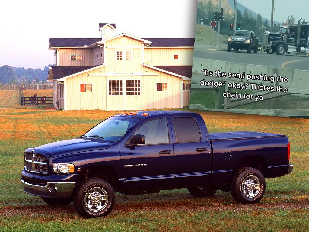 Пикап Dodge Ram – супергерой среди автомобилей. Буксировка 60-тонного лесовоза [ВИДЕО]
