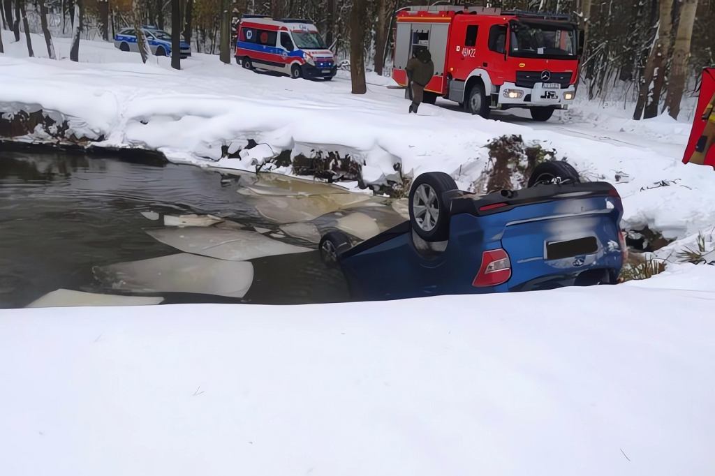 Водитель ехал по лесу и упал в водоем. Два человека погибли