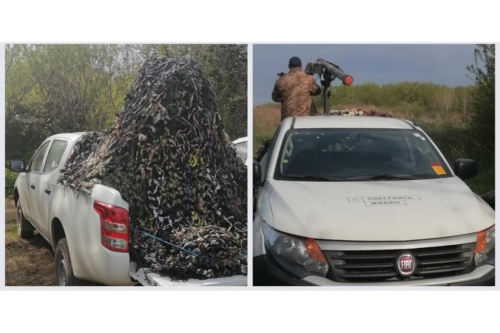 Fiat Fullbacks с ракетами Mistral защищают украинское небо. Они создают мобильные огневые группы.