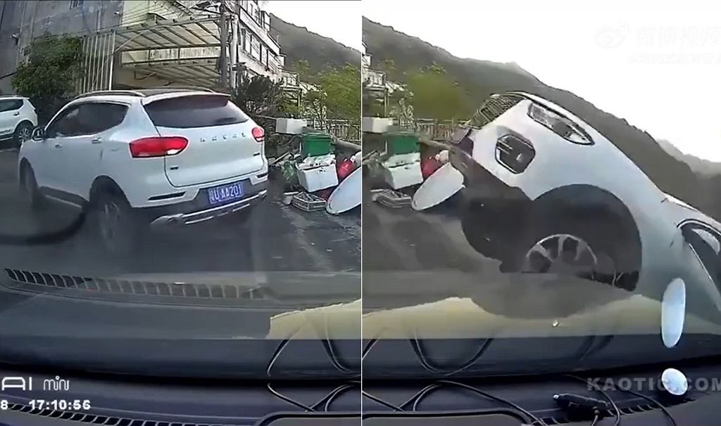 Водитель Haval свалился прямо в пропасть [ВИДЕО]