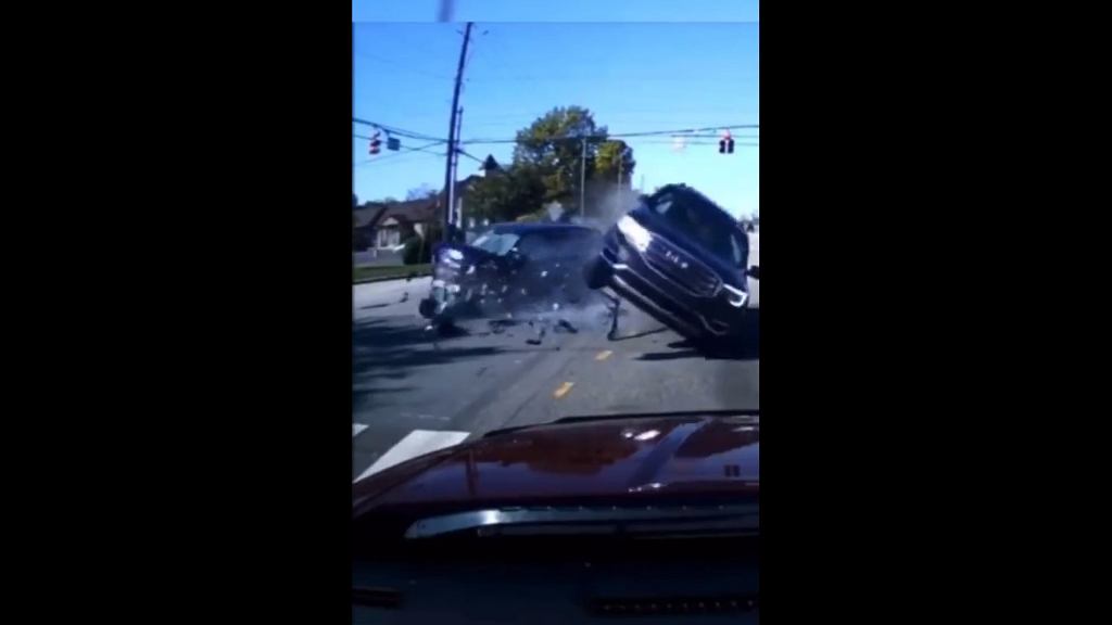 GMC попала в аварию. Храбрый ягуар взял его на прогулку [ВИДЕО]