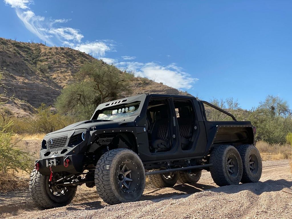 Трехосный Jeep Gladiator из Флориды. Apocalypse 6x6G стоит 175 000 злотых. долларов [ВИДЕО]