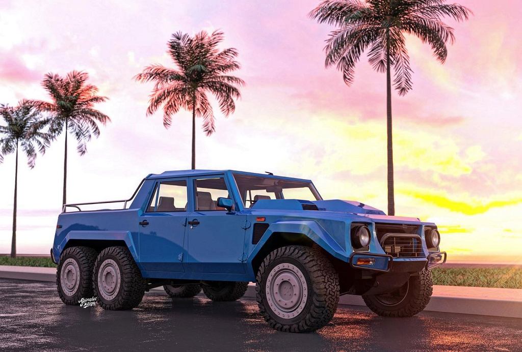 Легендарный Lamborghini LM002 в версии 6x6. Почти как Grand Theft Auto