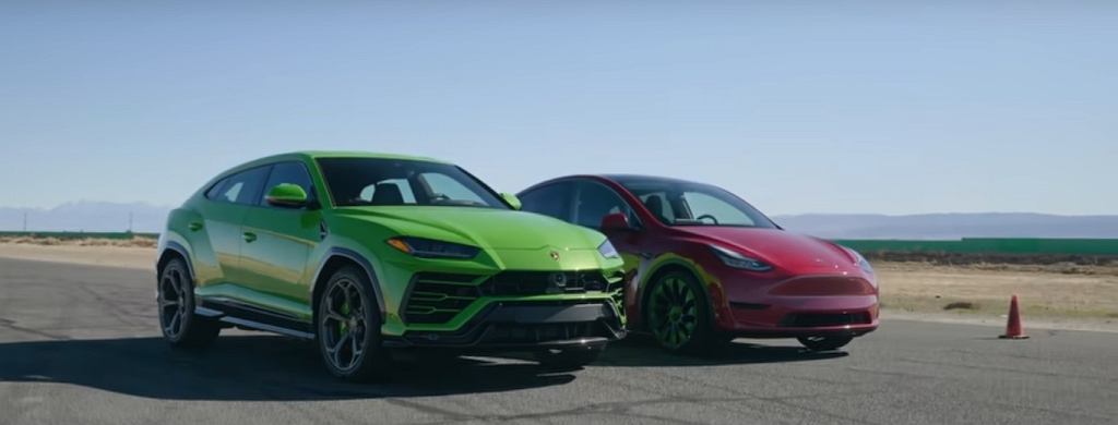 Ламборджини Урус против. Tesla Model Y — мощность V-8 или электрическая мощность? [ВИДЕО]
