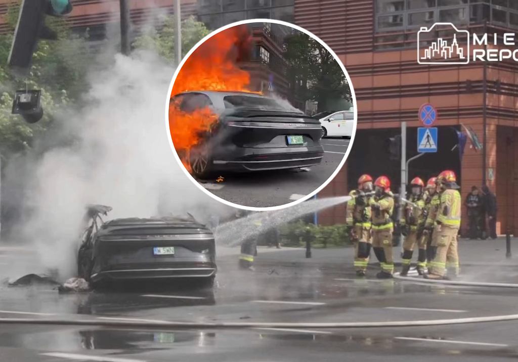 Катастрофа Lucid Air в Варшаве. «Единственный в своем роде автомобиль в Польше» сгорел