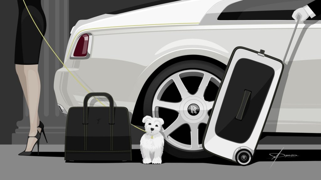 Роскошный чемоданный набор от Rolls-Royce.