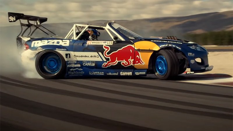 Видео | 1500-сильная Mazda MX-5 дрифтует по трассе