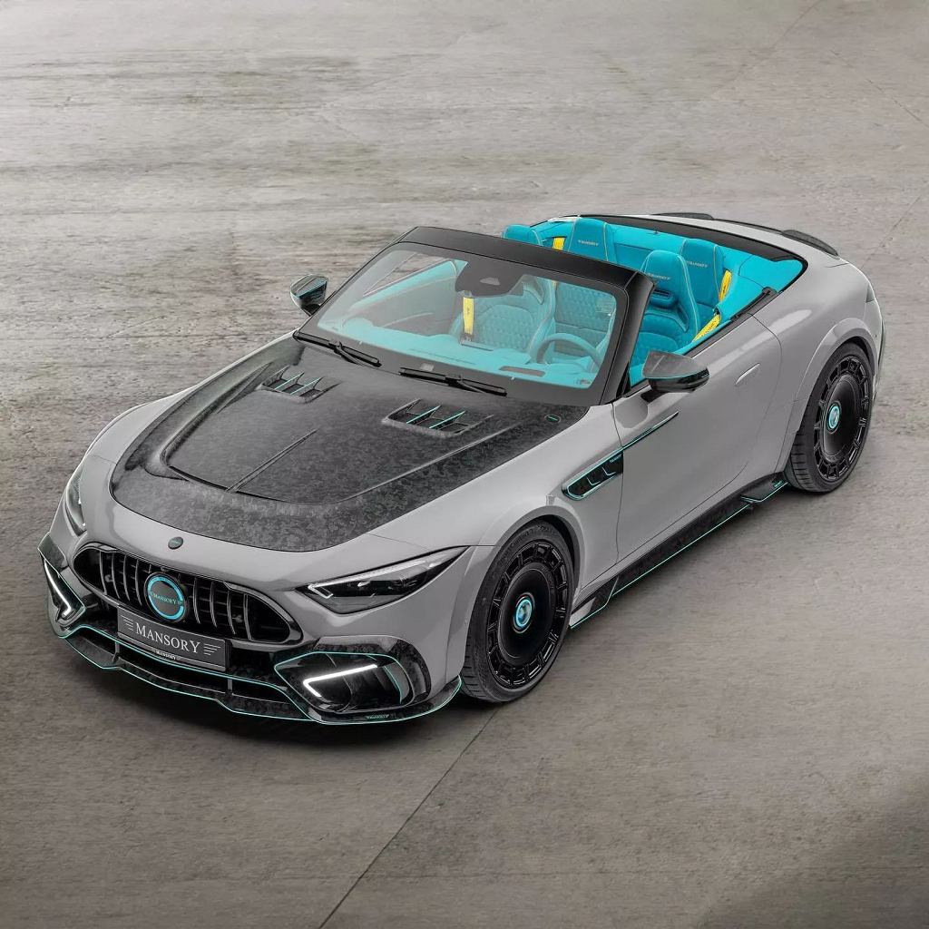 Mercedes-AMG SL 63 после тюнинга Mansory со смелым цветом салона и мощностью ±850 л.с.