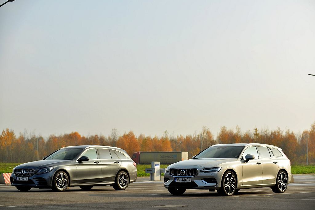 Мнения Moto.pl: Mercedes C220d против. Volvo V60 D4 – роскошь с ноткой экономичности