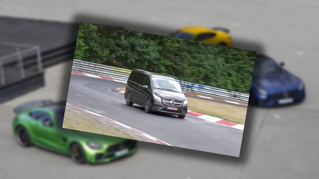 Что Mercedes V-Class делает на Нюрбургринге? Имеет двигатель зверя из Зеленого Ада.