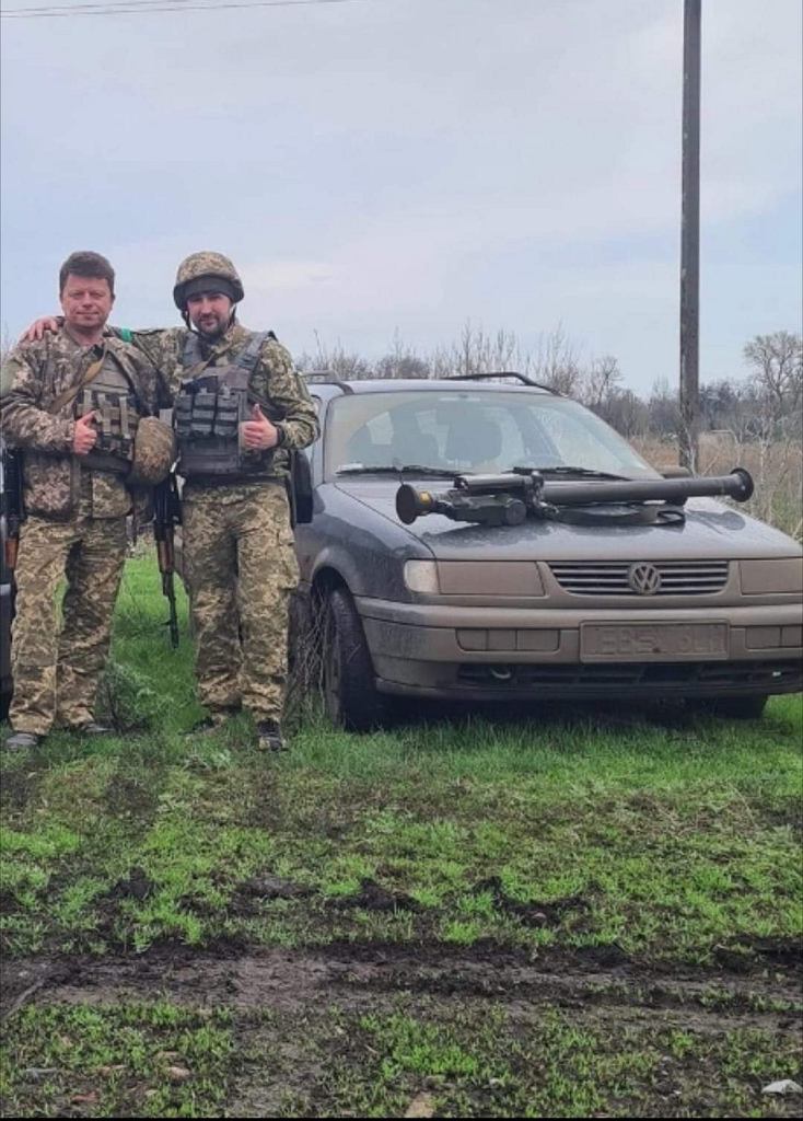 От гражданской машины к военной машине. Вторая жизнь Volkswagen Passat из Белхатува на фронте