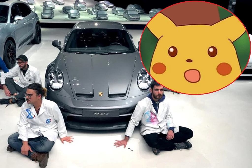 Их приклеили к полу в павильоне Porsche. Была одна вещь, которую они не предсказали