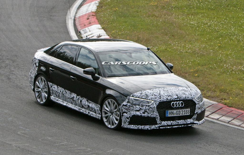 Прототипы | Седан Audi RS3 сходит с ума на Нюрбургринге