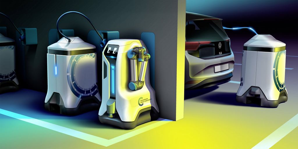 Volkswagen разработает робота, который будет заряжать электромобили