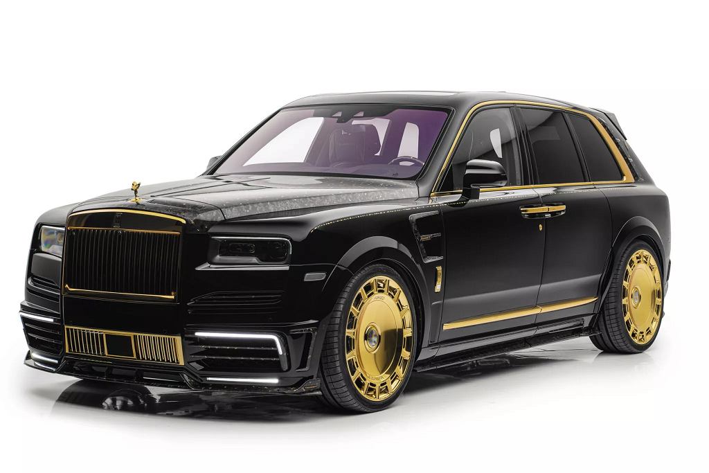 Золотой, но скромный? Ну, наверное, нет. Это Роллс от Mansory.