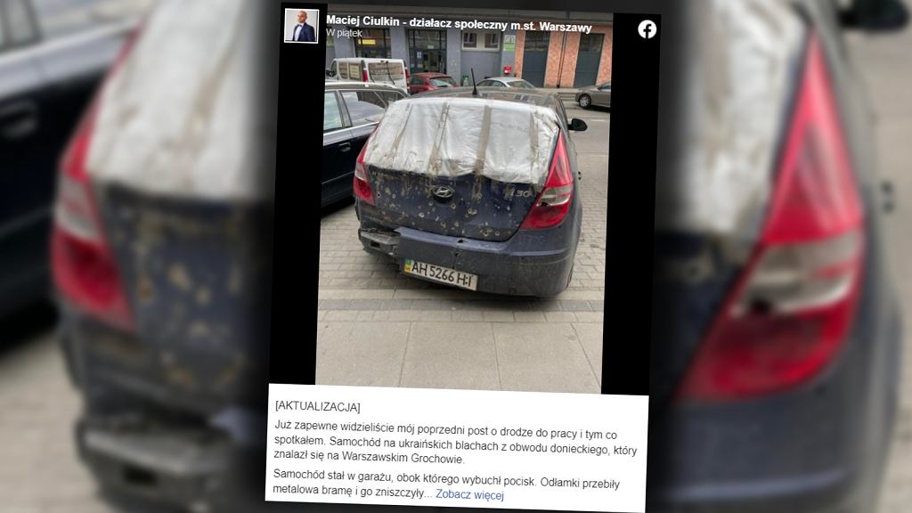 Машину из Мариуполя уничтожил взрыв, но она все же доехала до Варшавы