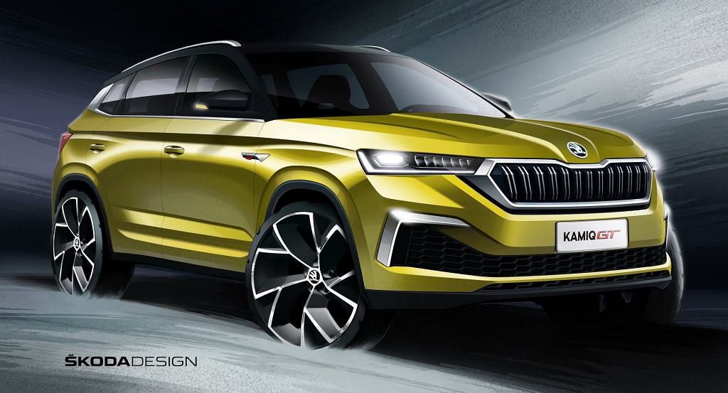 Skoda Kamiq GT на официальных эскизах. Пришло время небольшого внедорожника-купе