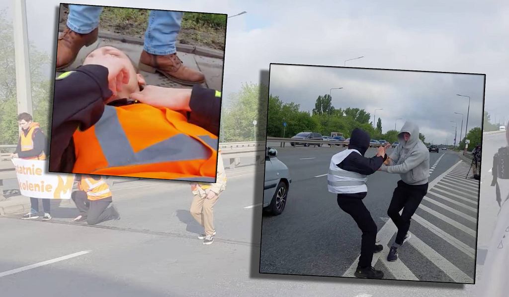 Активисты заблокировали мост в Варшаве. У водителей и полиции сдали нервы. «Полицейский под прикрытием задушил мальчика»