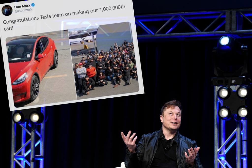 Tesla уже выпустила миллион автомобилей. Илон Маск хвастается успехами компании