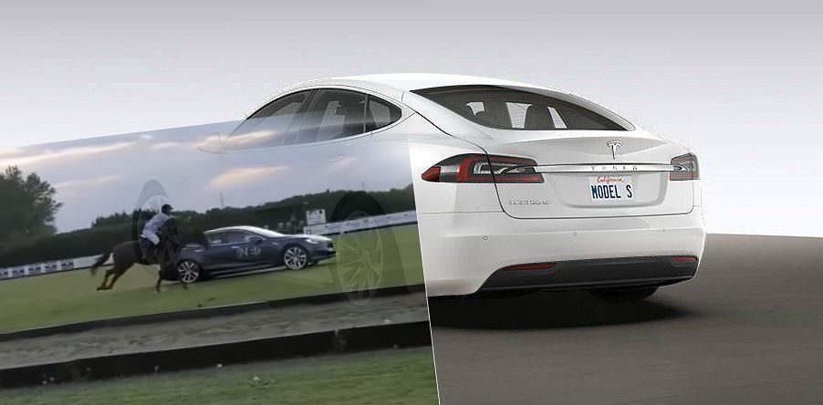 Странная раса. Самая мощная Tesla Model S мчится против лошади. И он проигрывает