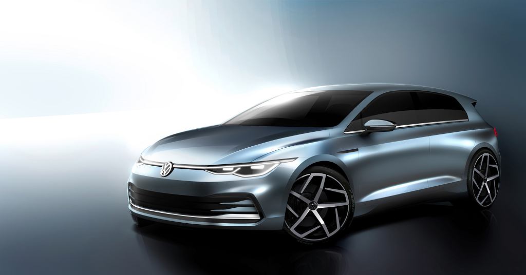 Новый Volkswagen Golf в официальном эскизе. Мы также узнали официальную дату релиза.