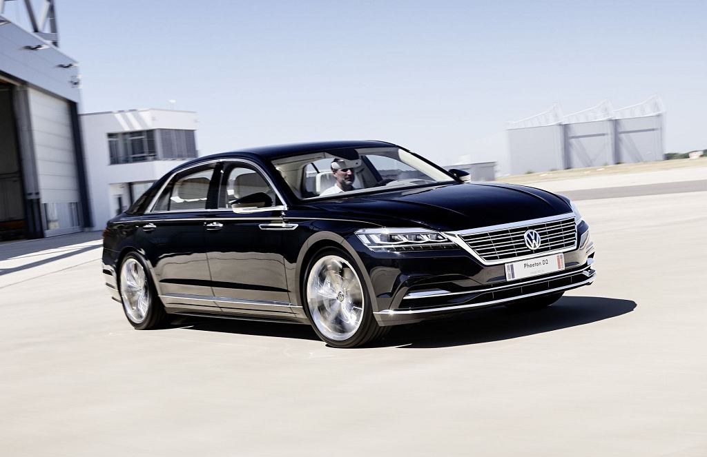 Это должен был быть новый Volkswagen Phaeton. Из-за электромобильности его не решено было производить