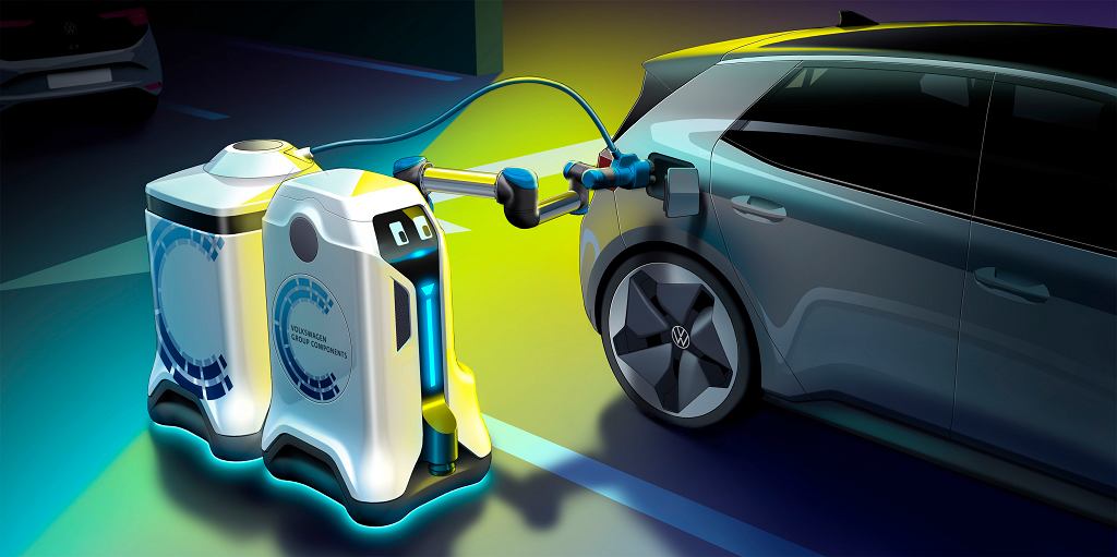Робот, который самостоятельно заряжает электромобили. Volkswagen представил рабочий прототип