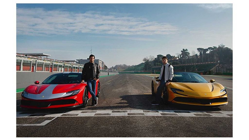 Ferrari, трасса в Имоле и два гонщика Формулы-1 – так продвигается команда и модели бренда