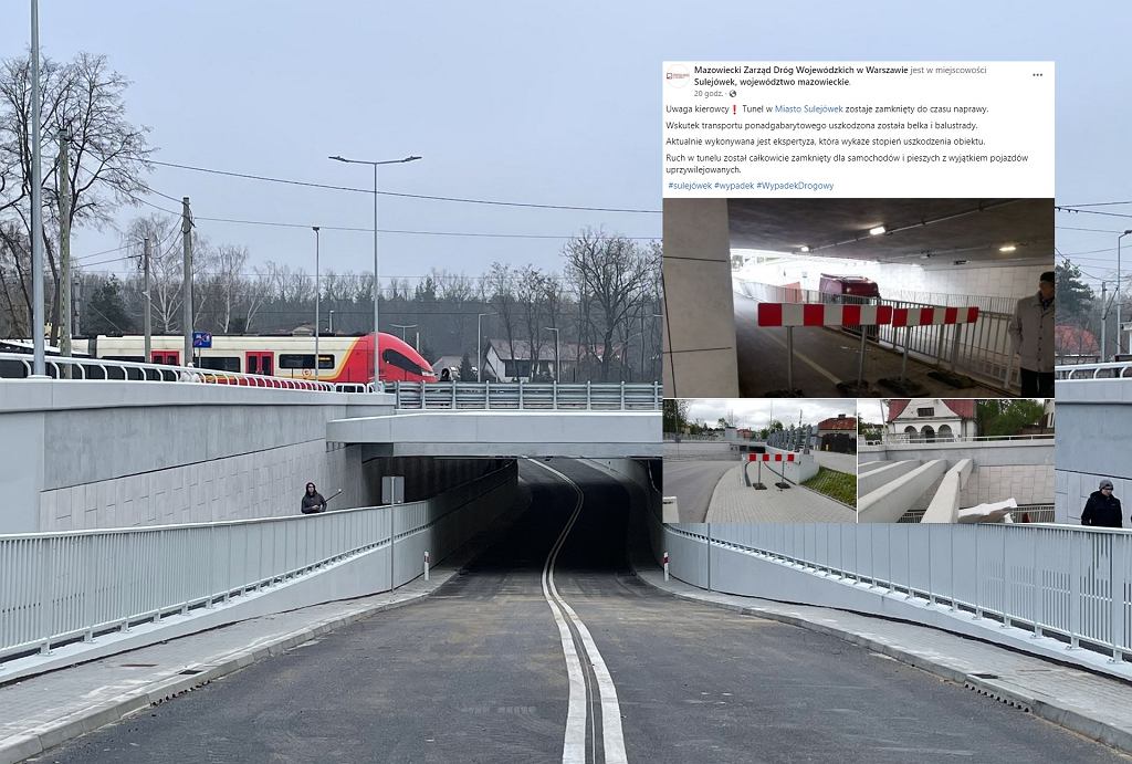 Новый тоннель в Варшавской агломерации закрыт. Водители будут дольше стоять в пробках